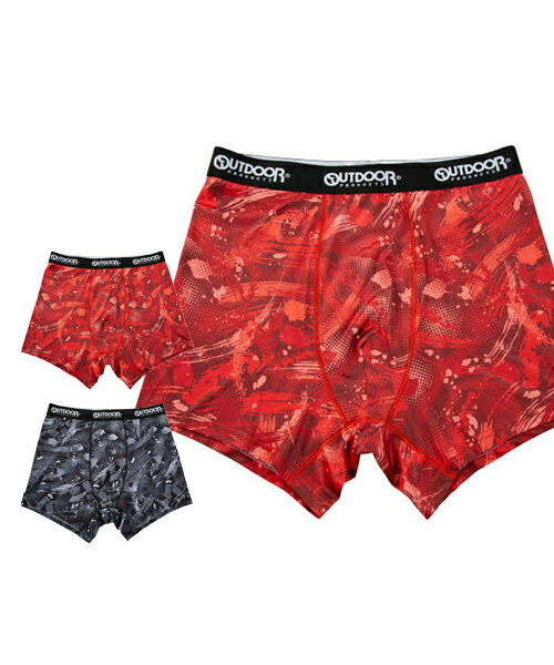 楽天スポーツのことなら何でもサンシン【大きいサイズ】ポリエステルベア天スプラッシュ柄ボクサーパンツ【OUTDOOR PRODUCTS （アウトドアプロダクツ）】メンズ 3L/4L/5L/6L/7L/8L ビッグサイズ