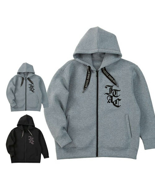 【大きいサイズ】ダイバーボンディングフルジップパーカー【IN THE ATTIC(インジアティック)】メンズ 3..