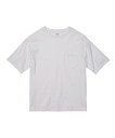 5.6oz ビッグシルエットTシャツ (ポケット付)【United Athle(ユナイテッドアスレ)】S.M.L.XL (オリジナルプリント対応) 綿100% 5.6オンス ビッグ ルーズ 半袖 Tシャツ 名入れ 無地 シンプル 白 ホワイト/黒/ブラック S/M/L/LL ネーム刺繍 tシャツ 3