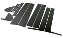 BRIGHTZ フリード GB3-4 超鏡面ブラックメッキピラーパネルカバー 12PC バイザー無し用 【 PIL-BLA-308 】 5069