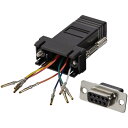 StarTech.com DB9 - RJ45変換アダプタ DB-9 / D-Sub 9ピン メス - RJ-45 メス D-Sub 9ピンをRJ45に変換 GC98FF(2)