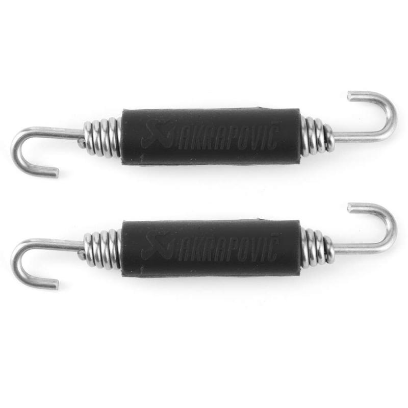 オートバイ エキゾーストパイプスプリング エキゾーストパイプスプリング フックエキゾーストチューブスプリング 2個入りセット ゴム+ステンレス材料 パイプ固定ツール メンテナンス固定