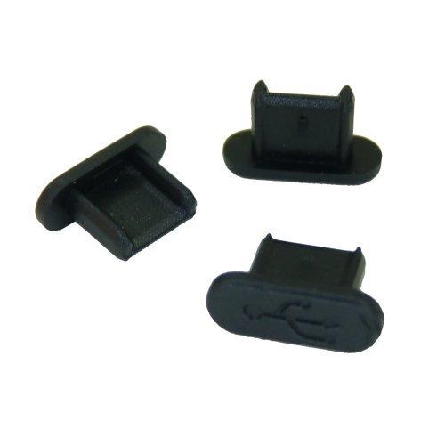 テクノベインズ MicroUSBコネクタ用キャップ(ロングタイプ）(黒)つまみなし 6個/パック USBMCBLCK-B0-6 適合状態について説明参照