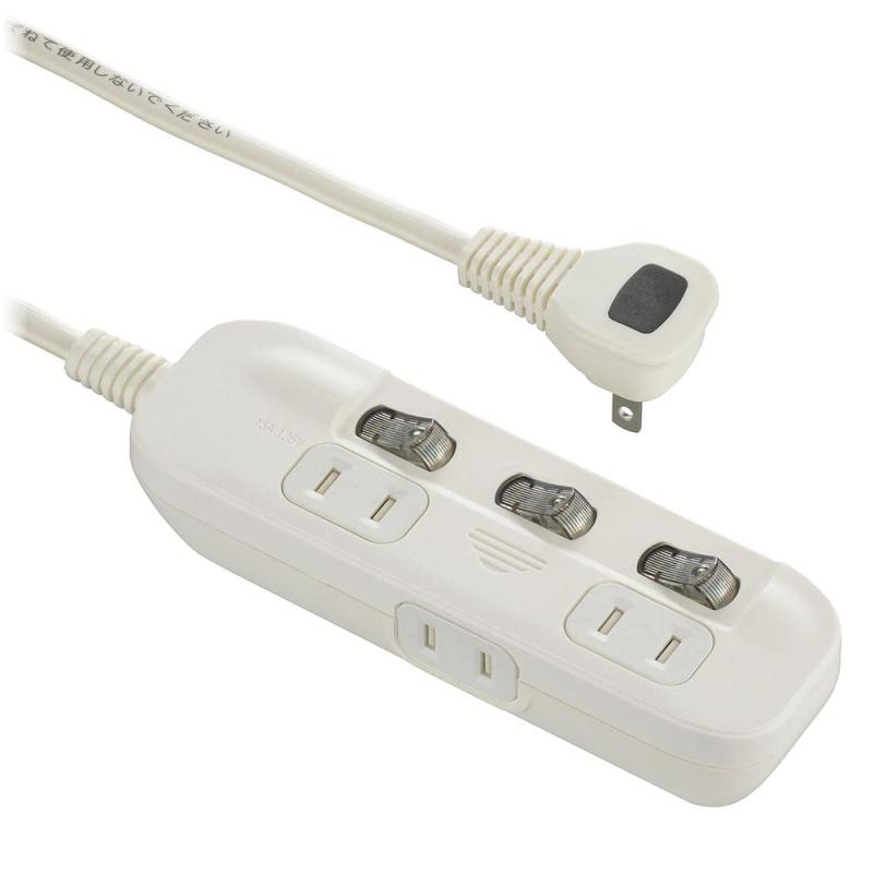 オーム電機 電源タップ 交互コンセント