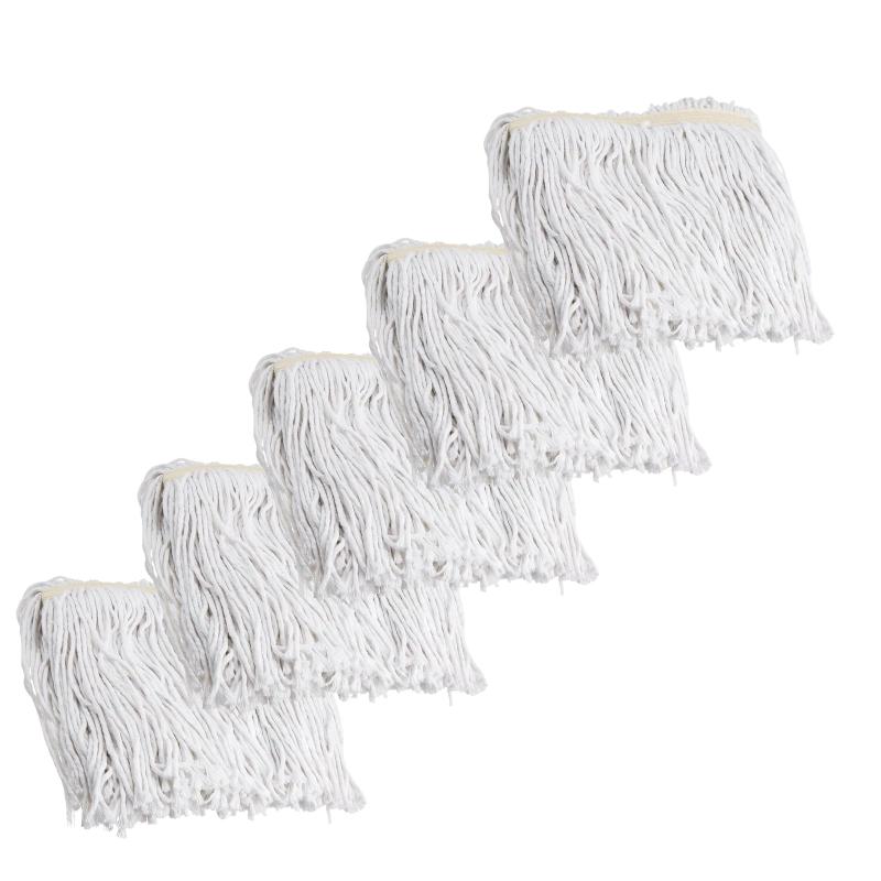 山崎産業(Yamazaki Sangyo) 水拭き モップ 替糸 2989.jp+ #8 T-300 幅24cm 5個セット 204502(3)