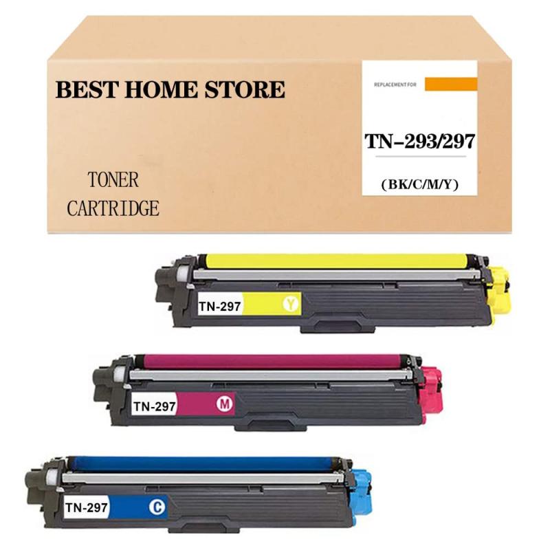 ブラザー 用 TN-293/297 (C/M/Y) 互換トナーカートリッジ 3色セット ブラザー 用 TN-297 トナー (大容量/残量表示/個別包装) TN293BK TN297 大容量 対応型番：MFC-L3770CDW HL-L3230CDW(2)
