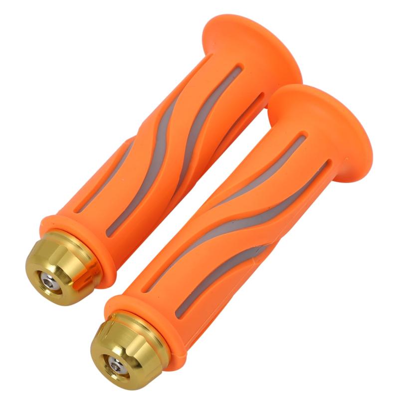 nakira バイク グリップ 原付 ハンドル 22.2mm 左右セット ラバーH型