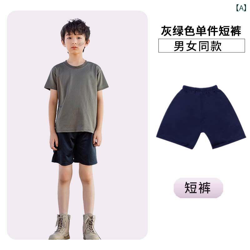 キッズ インナー シャツ 子供用 体操 服 半袖 サマー キャンプ 速乾 Tシャツ 通気性 メッシュ 幼稚園 クラス 制服 学生 軍事 訓練