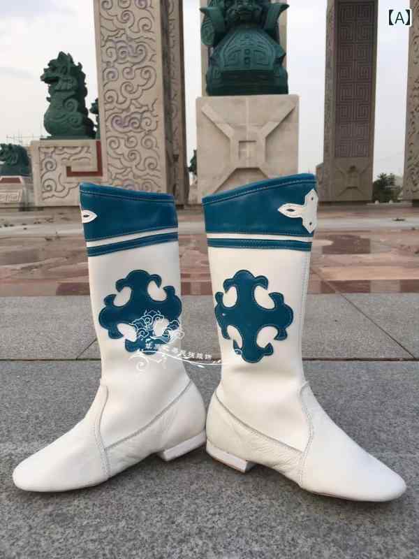 バレエ ダンス 子供用 モンゴル ダンス ブーツ 女性用 ソフト ソール シューズ パフォーマンス フォーク レザー ハイカット 乗馬 子供用 新 着