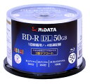 【MID:MEI-T02-001 記録面Panasonic品質】RiDATA(ライデータ) 1回録画用 ブルーレイディスク BD-R DL 50GB 50枚 ホ...