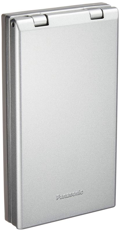 パナソニック(Panasonic) コスモシリーズワイド21 金属防滴プレート コンセント1コ用 取付枠付 WTF7801K