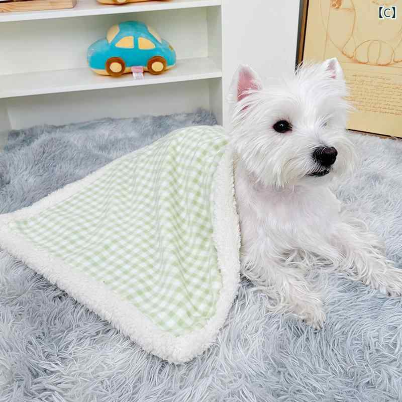 サポートシェアグローバルのワンちゃんのブランケット 犬用 秋冬 キルト ペット 冬用 犬 小屋 マット 猫用 暖かい 毛布 睡眠 ぬいぐるみ｜アングル3