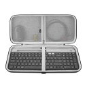 Geekria キーボード ハードシェル保護トラベルバッグ、ロジクール...(2)