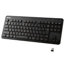 バッファロー ワイヤレス 無線 キーボード 薄型 メンブレン USB レシーバー付属 ブラック(2)