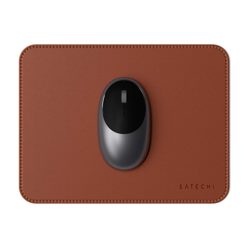 Satechi PU製 Ecoレザー マウスパッド 漆塗りやニス塗装の木製デスクにも可 (25x19cm)