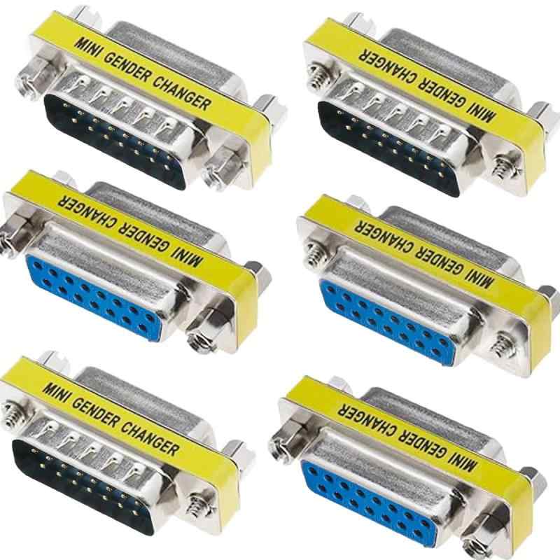 DB9 DB37 DB15 DB25 VGAメス-オス-メス変換コネクター