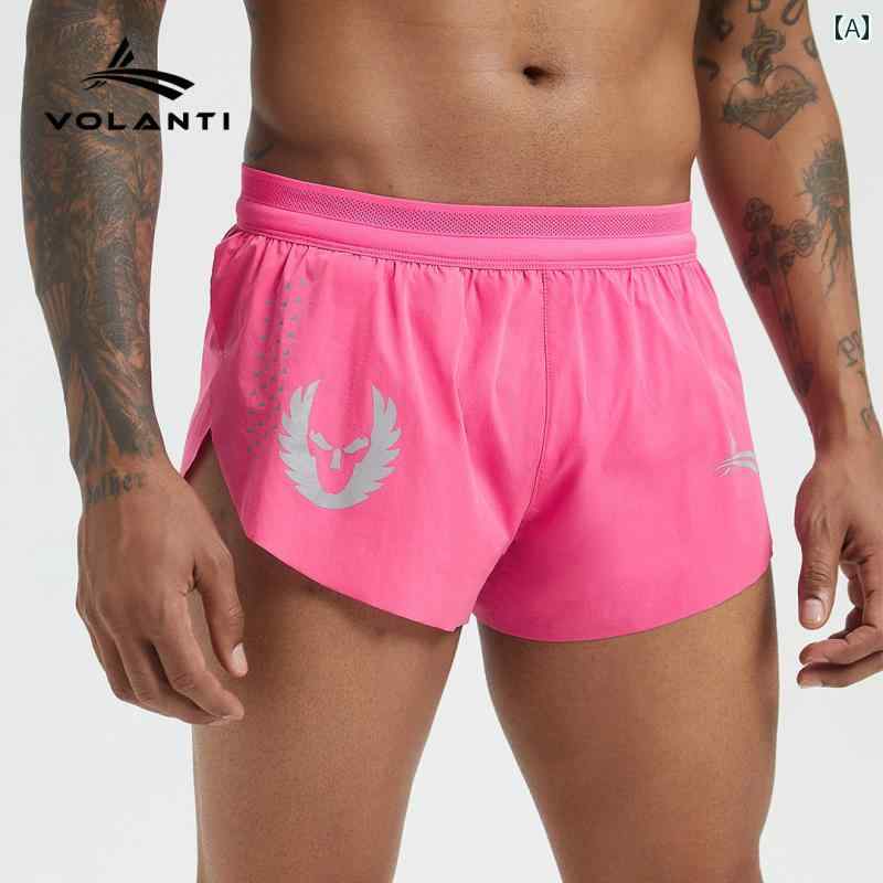 マラソン ウェア フィットネス Volandiの オレゴン スポーツ ショーツ メンズ 3 ポイント マラソン ランニング 陸上 トレーニング 速乾 裏地 付き