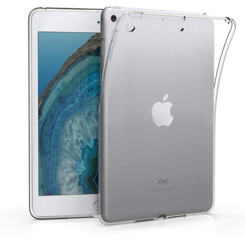 kwmobile タブレットケース Apple iPad Mini 5 (2019)対応 ケース - タブレットカバー TPU シリコン 保護 黒色/透明