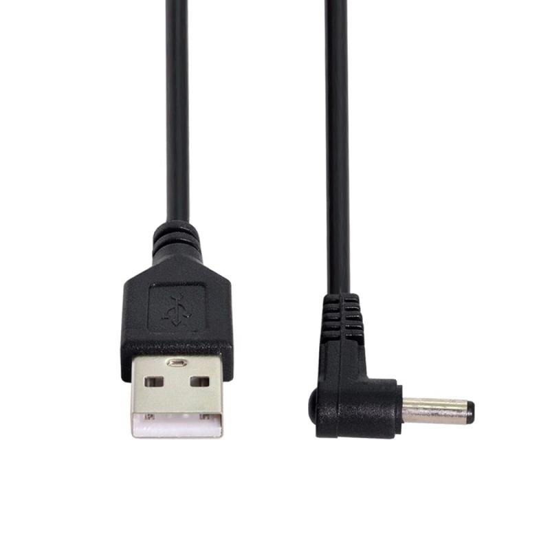 chenyang USB 2.0 - DC 5V 3.5x1.35mm 電源プラグ バレル 90度 直角ケーブル 100cm