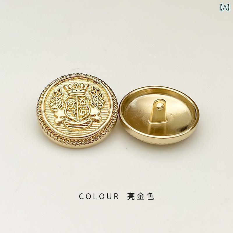 ボタン　ラウンド　アクセサリー 高級 メンズと レディースの スーツ 制服の ボタン 金属 コートの カ..