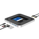 Qwiizlab デュアルSSDエンクロージャ、USB-Cハブとビデオ出力付き。(2)