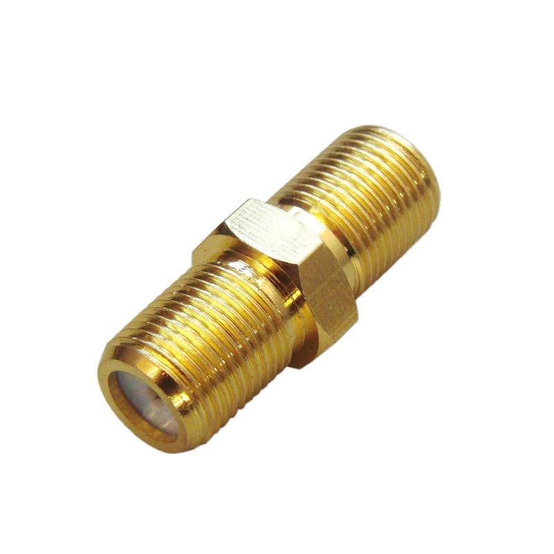 F-Factory 4K8K放送対応 アンテナケーブル 延長コネクタ 中継アダプタ F型中継接栓 メス/メス ネジ式F..