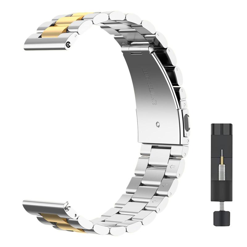 [Niboow] 時計バンド ベルト 20mm 22mm バンド ステンレス 交換バンド ステンレス 20ミリ 22ミリ 金属バンド スマートウォッチバンド ベルト 腕時計バンド クイックリリース 耐摩耗性 耐食性 色褪