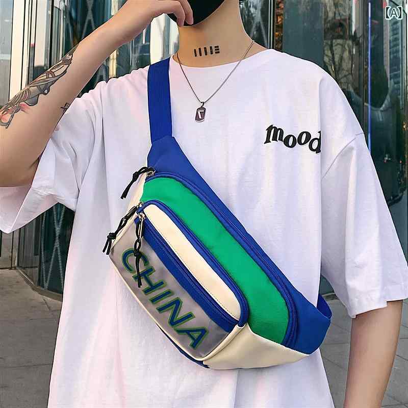 メンズ ウェスト ポーチ バッグ チェスト バッグ メンズ スポーツ レジャー ボーイズ メッセンジャーバッグ ショルダーバッグ レディース 小型 バック パック スマートフォン ウエスト