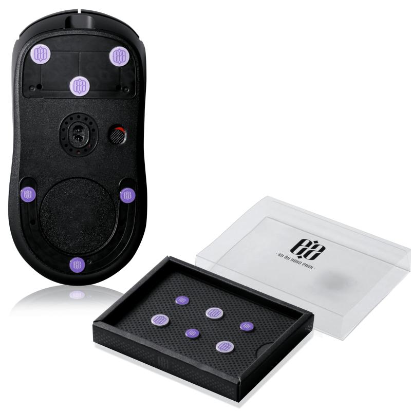 EZ マウスソール 汎用 ガラスソール NOEZ FOXX監修 丸 円形 7mm 9mm 6枚入り ゲーミングマウス用 高耐久