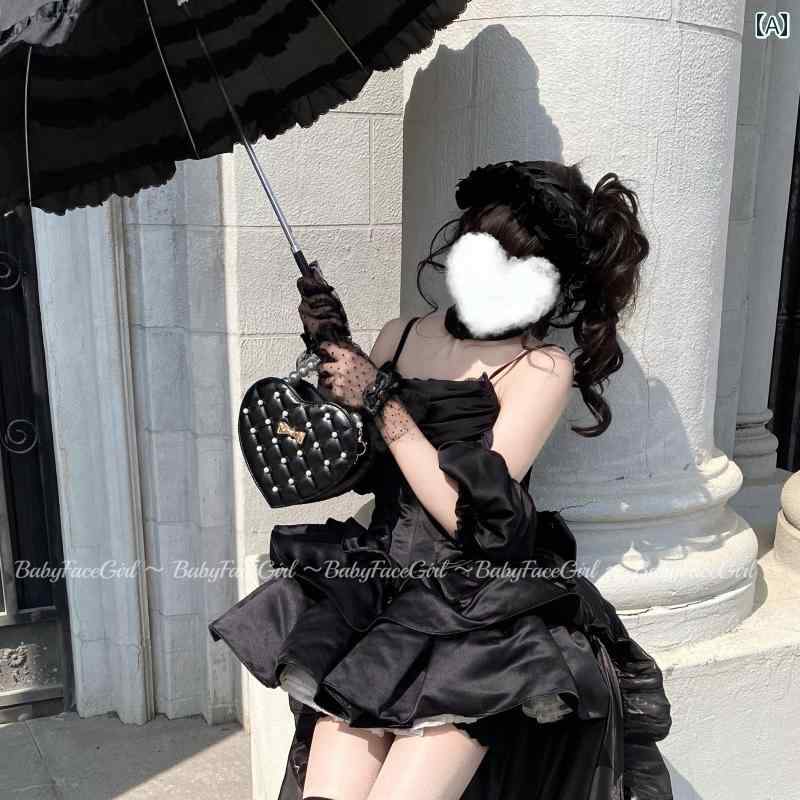 キュート パーティー バッグ BabyFaceGirl リトル スイートハート パール ラインストーン スイート クロス ボディ スイートガール ボウ ロリータ ラブ バッグ