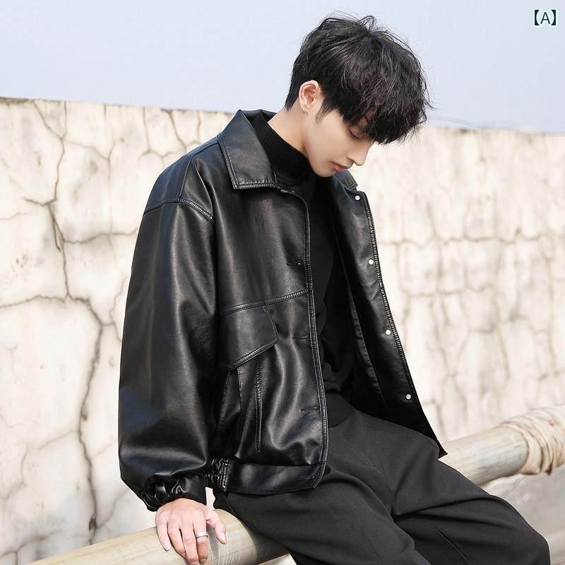 メンズ ライダース 今季 ライダージャケット 若見え メンズ 韓国で クールな レザージャケット オートバイの 衣装 パイロット 春秋な ..