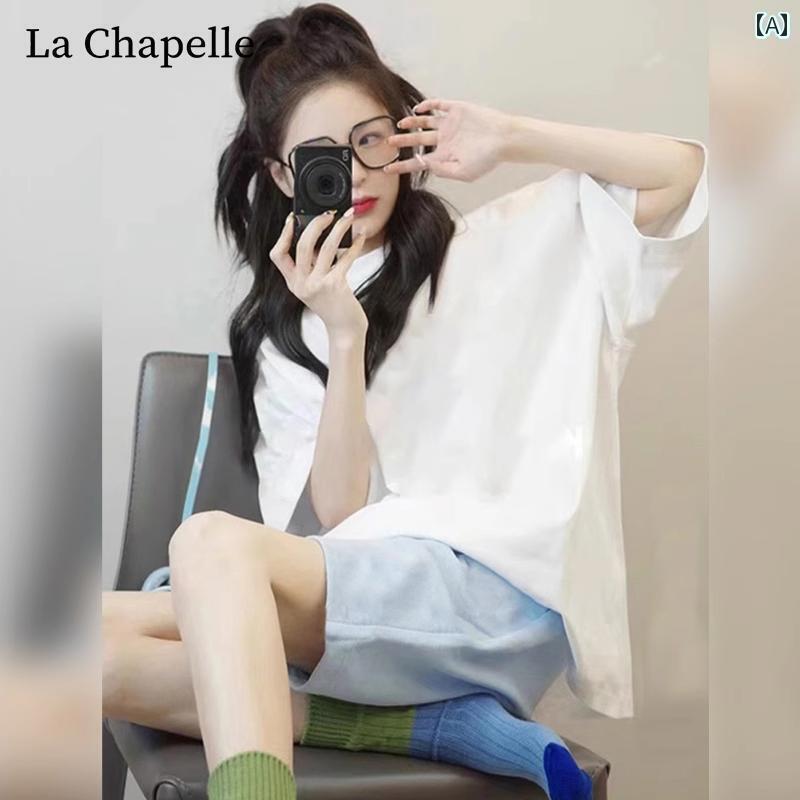 レディース カジュアル ウェア ラシャペル スポーツウェア スーツ レディース 2025 夏 ゆったり コットン 美 白 スリミング ツーピース