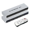 4K@60Hz HDMI 2.0 切替器 3入力1出力 HDMI 切替器 3 x 1 HDMI 切り替え器 hdmiセレクター HDR、DTS-HD、Dolby AC3/DSD、DVD、PS5、PS4 Pro などの対応 (IRリモコン付き)(2)