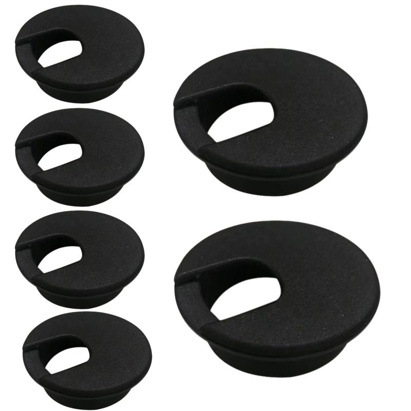 ユアクト 配線孔キャップ ケーブルホールカバー ワイヤーオーガナイザー 穴径35mm ワイヤ グロメット コンピュータデスク用 6個セット(2)