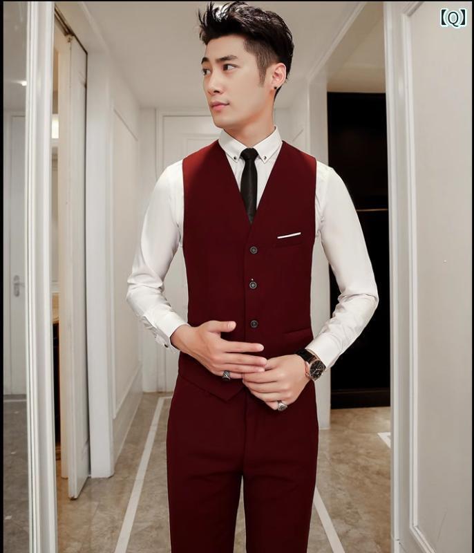 作業着 ウェイター スタッフ バー ビリヤード 場 足 つぼ マッサージ 店 レストラン KTV ウェイター 作業着 メンズ スリム スーツ ベスト ズボン