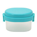 GEL-COOL ジェルクール plus dome 保冷剤一体型 ミニ ランチボックス お弁当箱 ドームS 透明 弁当箱 女性 子供 簡単クリップ バックル機構 保存容器 デザート用 サラダケース レンジ対応 & 食洗