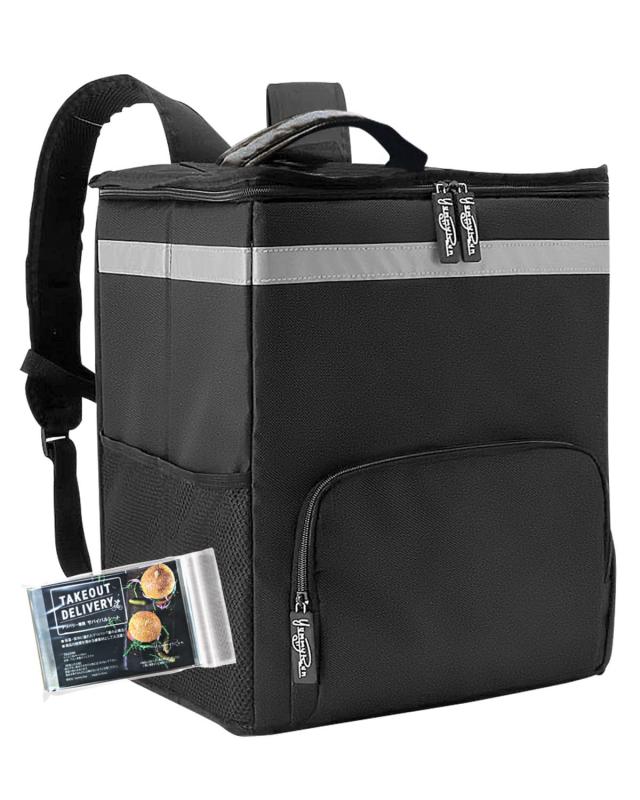 [YummyRun] デリバリーバッグ 配達バッグ デリバリーバック 配達 配達用 サバイバルシート付き 防水 保冷 保温