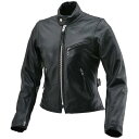デイトナ バイク用 レザー ジャケット 本革(撥水加工) 春秋冬 シングル ライダース 襟なし DL-001 ブラック レディース