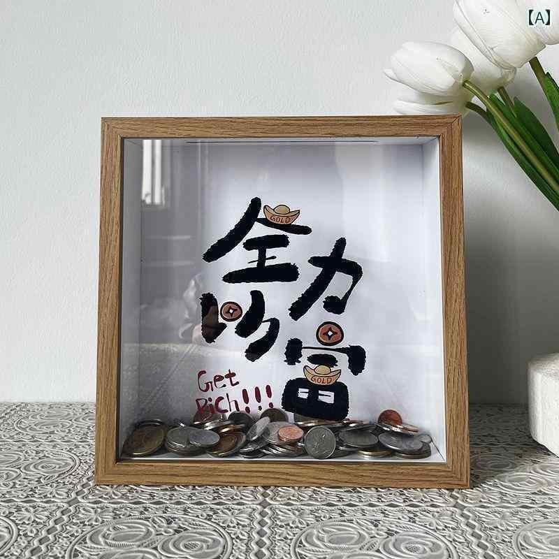 貯金箱 あなたの 力と 創造性を すべて 使って 毎日 豊かになり 富を 引き寄せ すぐに 裕福になる デス..