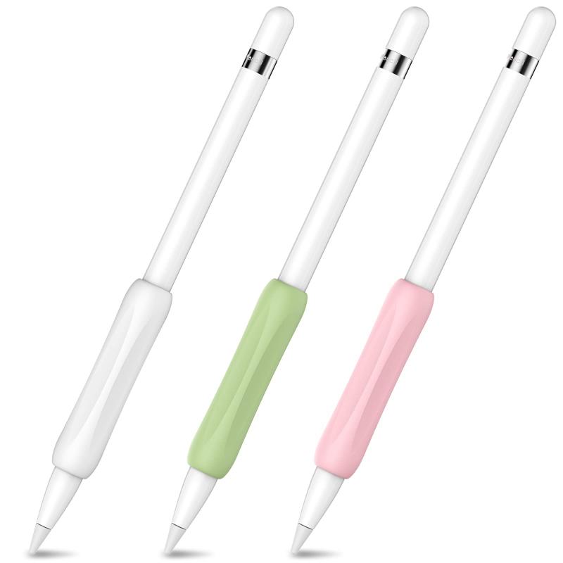 AHASTYLE Apple Pencil用グリップ 疲れ軽減 滑り防止 柔らかな握り心地 Apple Pencil第一世代対応 三つセット