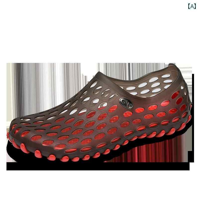 健康サンダル 夏の メンズカジュアル 下駄 快適で 耐摩耗の サンダル 運転および 漂流用の ビーチ シューズ レディース ソフト ソールの カップル用