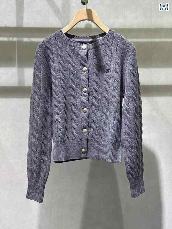 レディース ニット セーター Yilian 秋冬 ニット セーター レディース ラウンドネック オールド マネー..