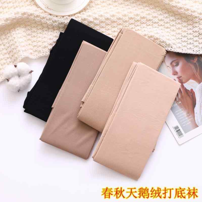 エスト7718のベロア製アンチフックタイツ中厚300デニールの加増し春秋用のベーシックフットレスタイプ..