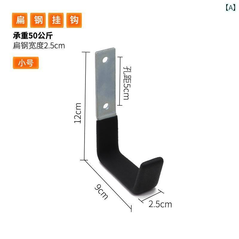 壁や水道管自転車はしご重いものを収納するのに便利な太くて丈夫なステンレス製のフック。壁に穴を開け..
