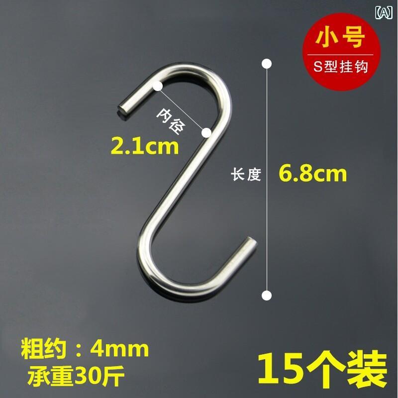 フック 引っ掛け 金具 ステンレス製のフックが2つついた金属製の掛けフックです。...
