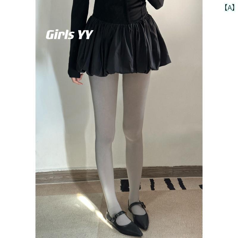 レディース ストッキング GirlsYYの加絨レトロカラーのベロアタイツ成人用美脚ストッキング無地の下着スキニーレッグを際立たせます。