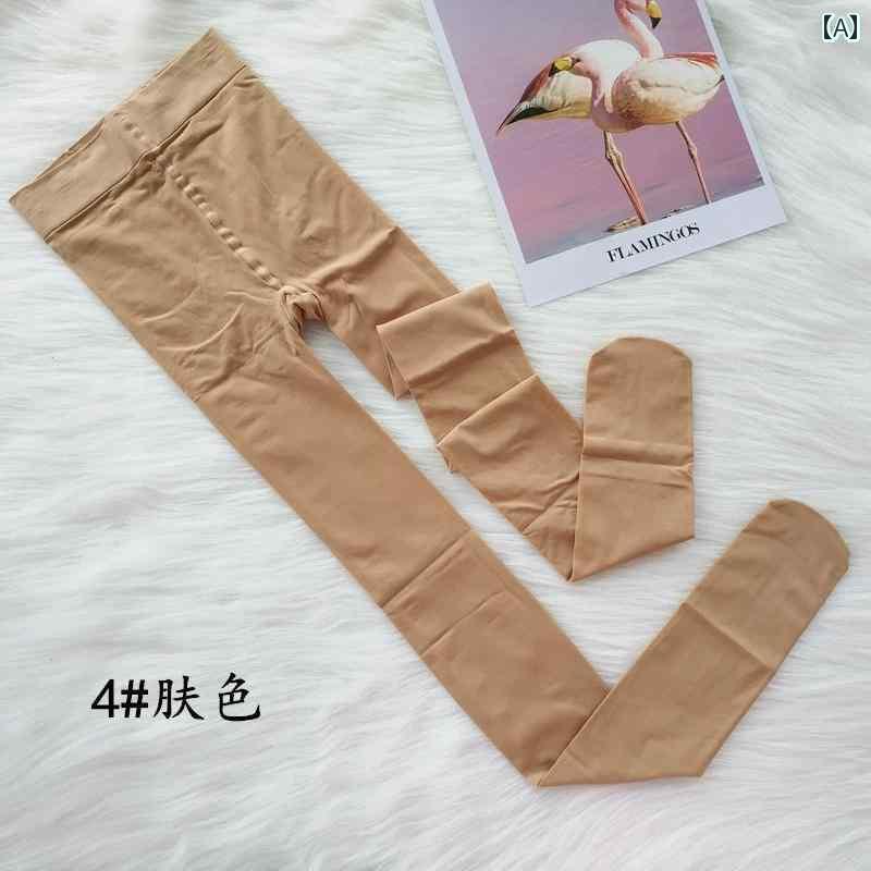 でドリーミーな春と秋ロングレギンス6822ハイストレッチ増強クロッチ50デニール中厚ベルベット素材のストッキング。