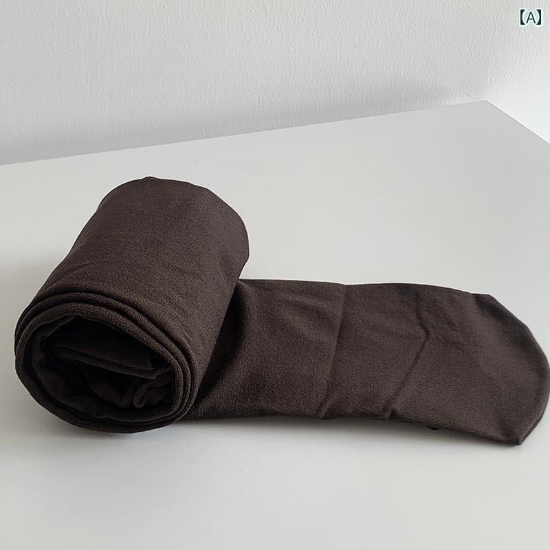 レディース ストッキング ソックス 本商品为80D高品质哑光细天鹅绒丝袜，颜色有咖色高级灰和藏青，适合女性穿着展示美腿。