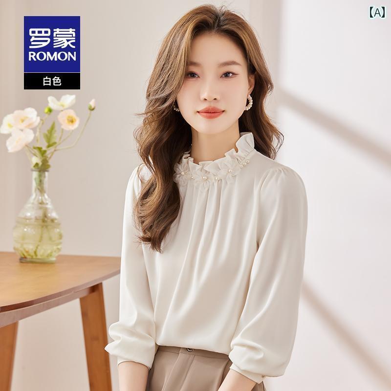 レディース ドレス おしゃれ 2025年の春には素敵でエレガントなロゼモンの長袖シャツが登場します。こ..