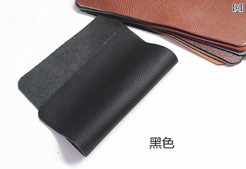 黒の上等な牛革革製素材革生地革製皮全体黄茶色のテーブルクロスソファベッドのヘッドボードクッション..